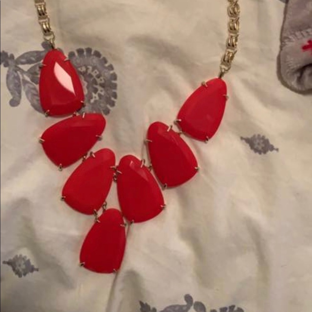 Bright red Harlow
